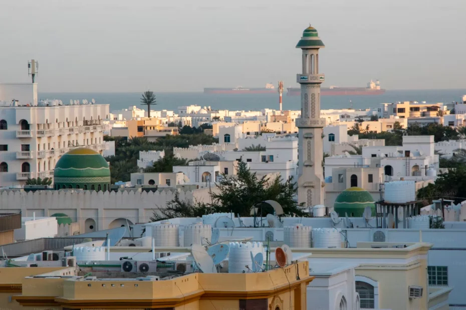 La Casbah d'Alger, ses maisons blanches en gradins descendant vers la baie bleue de la Méditerranée